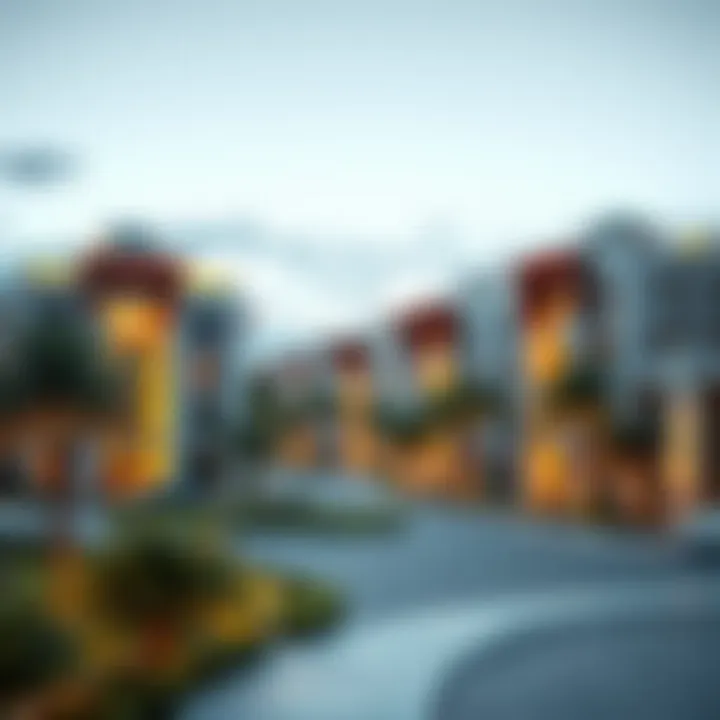 Architectural Elegance of Nima the Valley The elegant architectural design of residential units at Nima the Valley