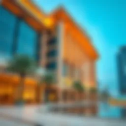 The stunning exterior architecture of the Oasis Center