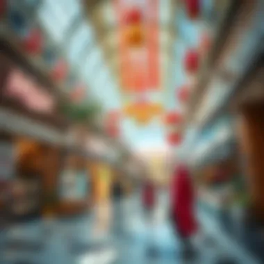 Vibrant Shopping Experience at Oasis Center A vibrant shopping area within the Oasis Center