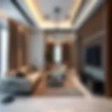 Stylish partitioned living space in Karama