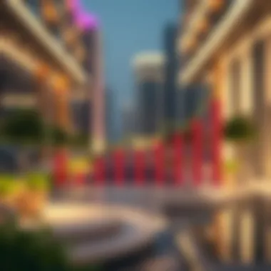 Graph illustrating real estate market trends in Dubai