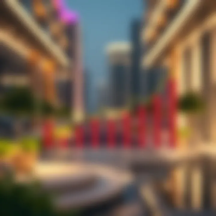 Graph illustrating real estate market trends in Dubai