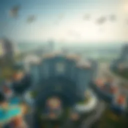Stunning aerial view of Regalia by Deyaar showcasing its architectural splendor