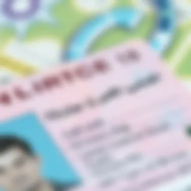 Close-up of a driving license