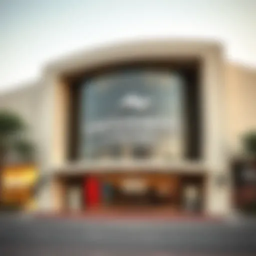 Exterior view of Safeer Mall Cinema showcasing modern architecture