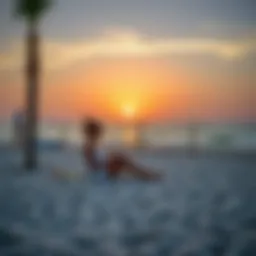 A serene beach view in the UAE, symbolizing relaxation during school holidays