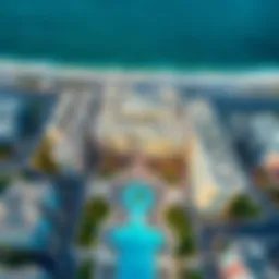 Aerial view of Seahaven Sobha showcasing its stunning architecture