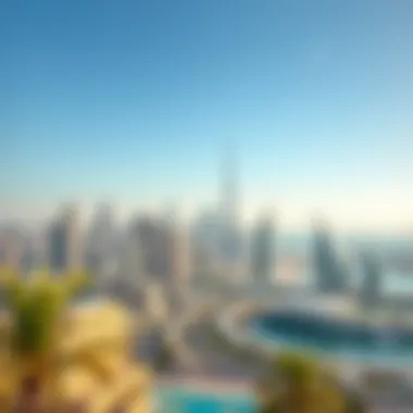 Dubai's Skyline: A Blend of Innovation and Luxury A panoramic view of Dubai's skyline showcasing modern architecture