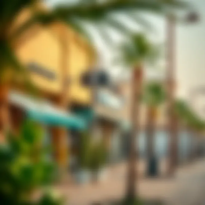 Local Amenities in Al Qusais Local amenities in Al Qusais area featuring shops and cafes