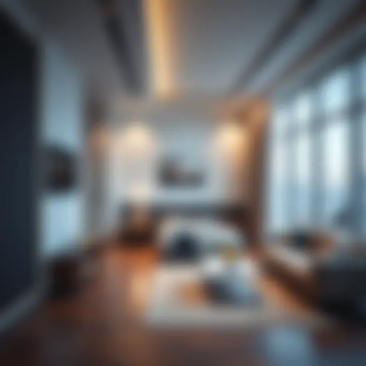 Spacious Studio Room Interior Design Modern studio room interior showcasing spacious design