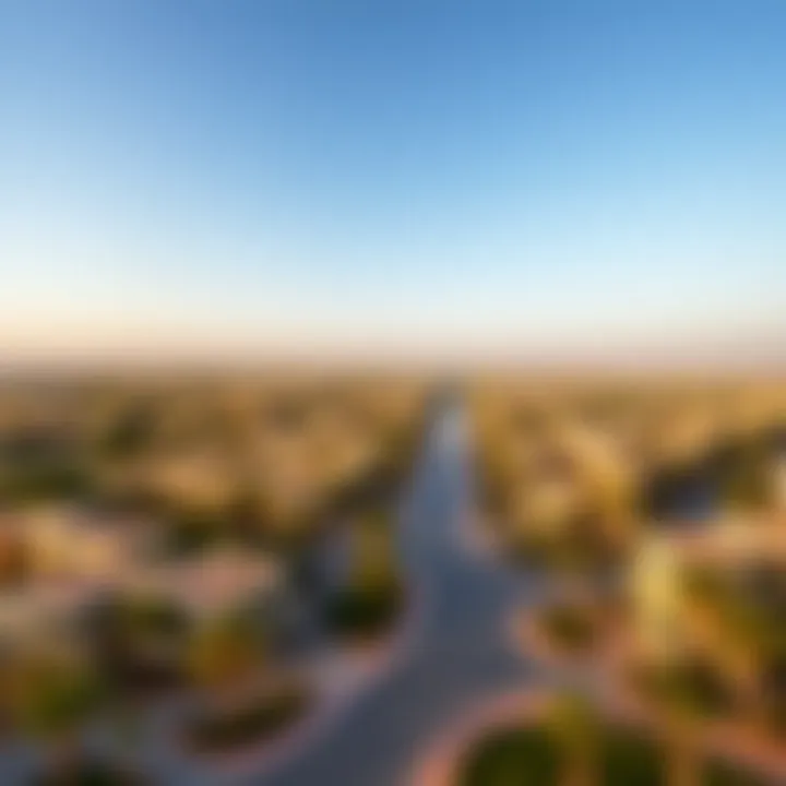 Aerial View of The Greens Community Aerial view of The Greens community in Dubai