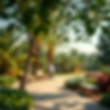 Tranquil green spaces within The Greens