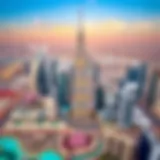 Aerial view of Dubai skyline representing high-paying sectors