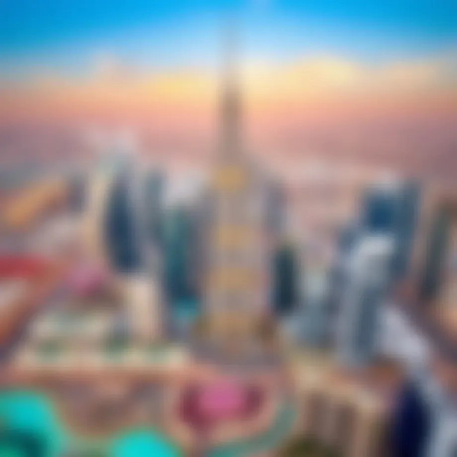 Aerial view of Dubai skyline representing high-paying sectors