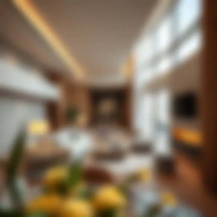 Interior design of a luxurious residential unit in The Opus