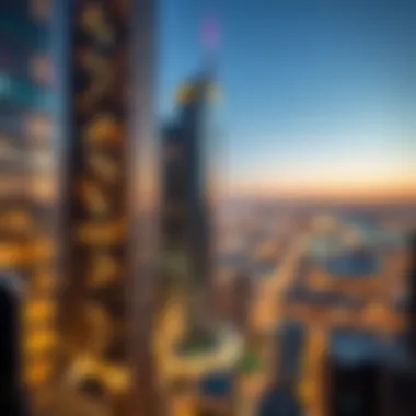 Strategic Location of the Prime Business Tower in Dubai Map showcasing the strategic location of the Prime Business Tower