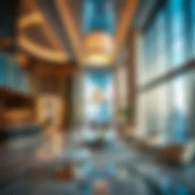 Luxurious Interiors and Modern Aesthetics Interior of the building highlighting luxurious features and modern aesthetics