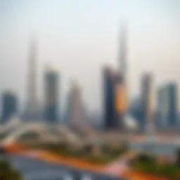 A panoramic view of Dubai's skyline showcasing luxury real estate developments.