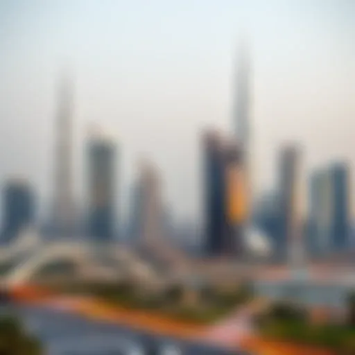 A panoramic view of Dubai's skyline showcasing luxury real estate developments.