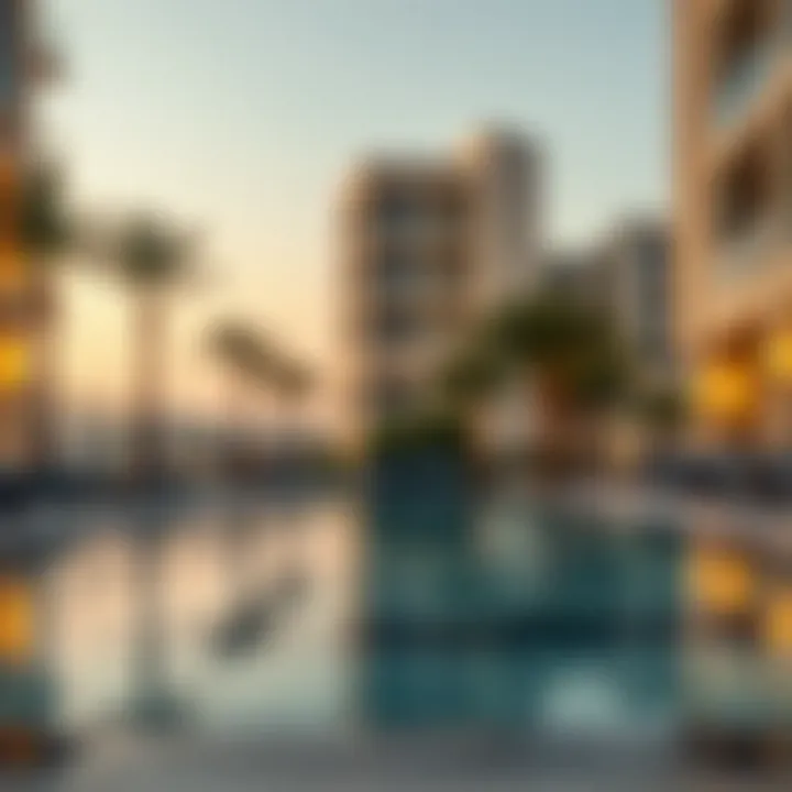 Amenities at Tower Laguna including the pool and gym facilities