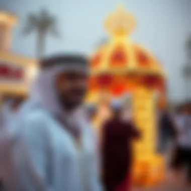 A traditional Emirati celebration depicting cultural heritage