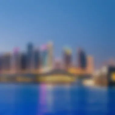 Dubai Skyline and Modern Architecture Dubai skyline showcasing modern architecture