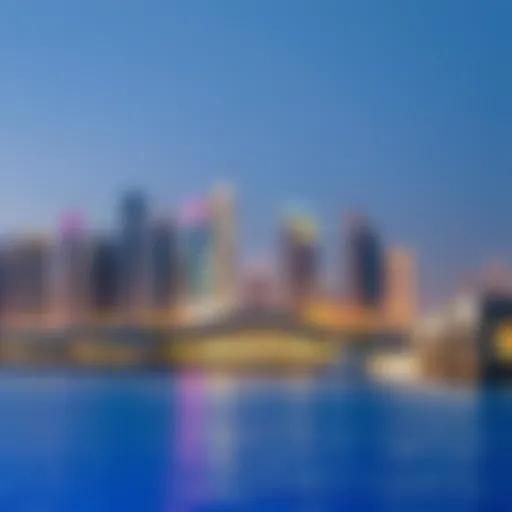 Dubai Skyline and Modern Architecture Dubai skyline showcasing modern architecture