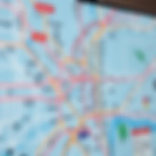 Detailed overview of Dubai Metro map showcasing various lines