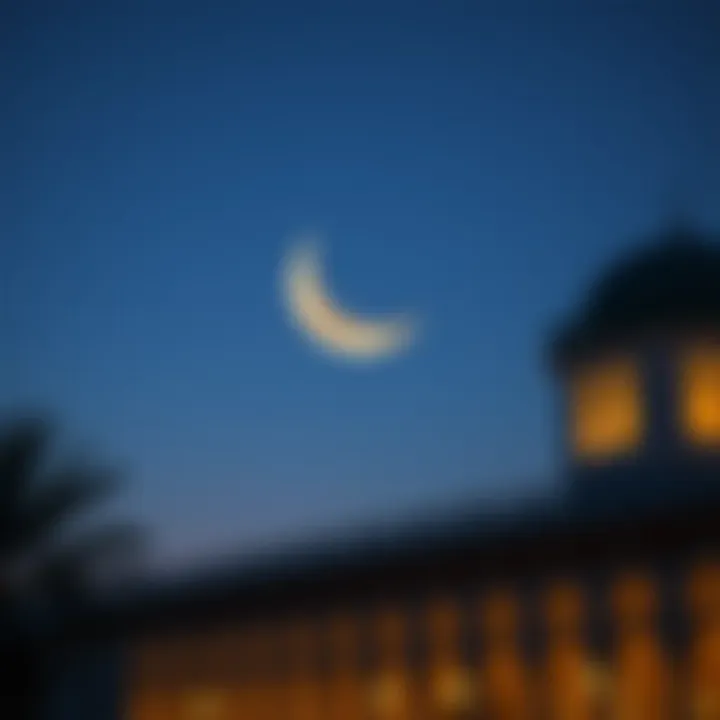 Crescent Moon Significance in Ramadan Symbolic representation of Ramadan crescent moon