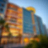 Stunning exterior view of the Siraj Building showcasing its unique design