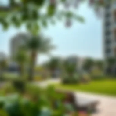 Community-Centric Green Space in Uptown Dubai Community-centric park in Uptown Dubai highlighting leisure and greenery