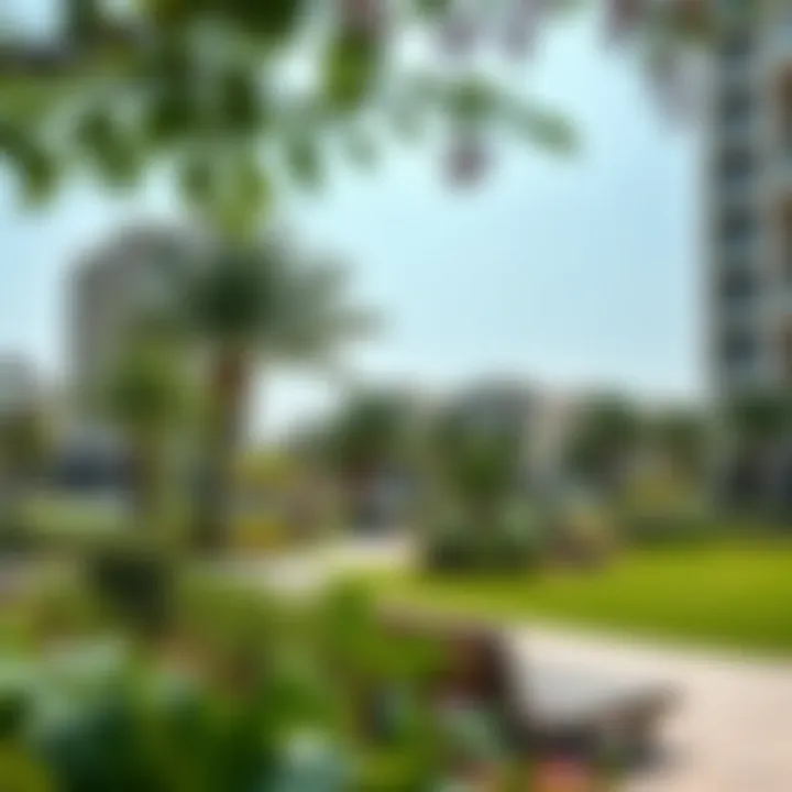 Community-Centric Green Space in Uptown Dubai Community-centric park in Uptown Dubai highlighting leisure and greenery