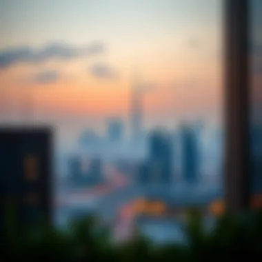 Panoramic view showcasing Dubai's skyline from V1ter Residence