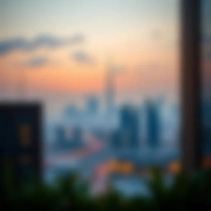 Panoramic view showcasing Dubai's skyline from V1ter Residence