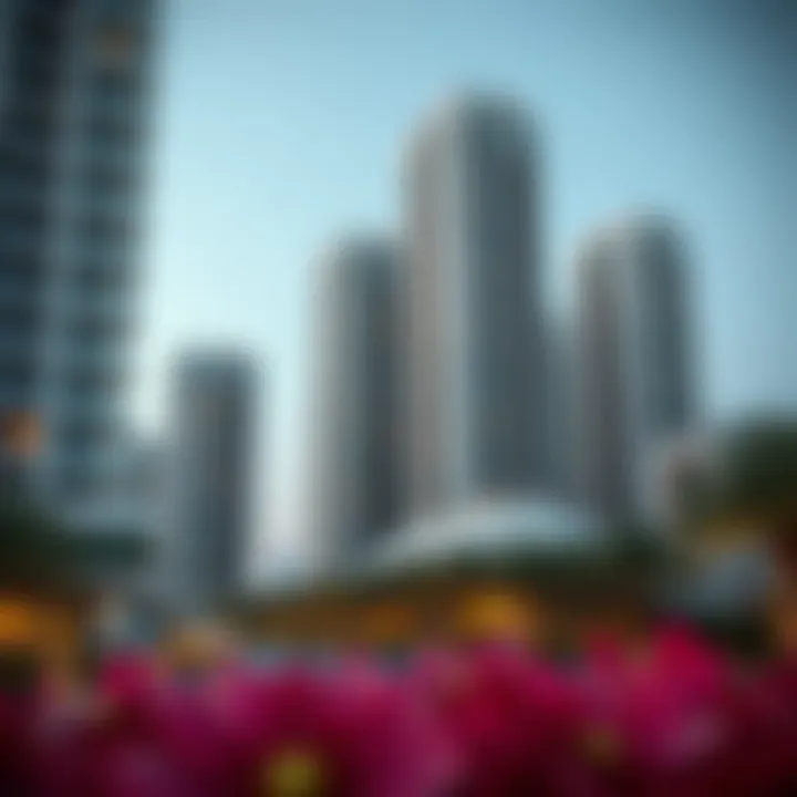 Modern Architectural Landscape in Dubai Modern residential buildings reflecting Dubai's architectural progress